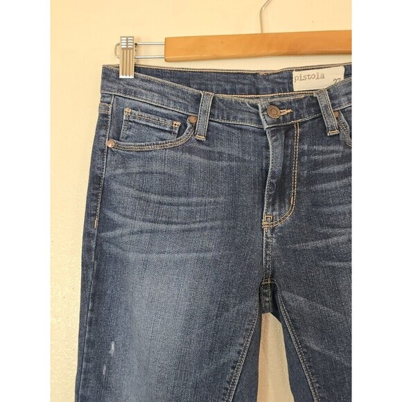 Pistola Low Rise Jeans Womens Size 27 Style P8444 Medium Blue Wash - Picture 3 of 8